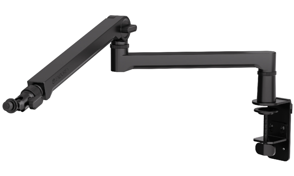 Endorfy rameno na mikrofon Broadcast Low Profile Boom Arm / 360st. rotace / kulová hlava / černý