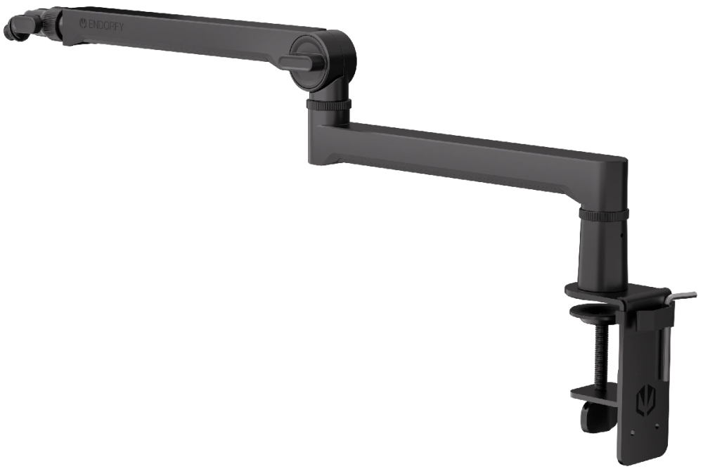 Endorfy rameno na mikrofon Broadcast Low Profile Boom Arm / 360st. rotace / kulová hlava / černý