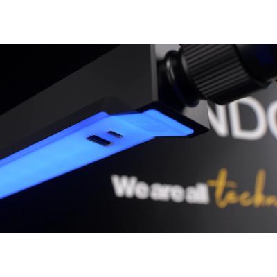 Endorfy rameno na mikrofon Broadcast Low Profile RGB Boom Arm / 360st. rotace / kulová hlava / LED osvětlení