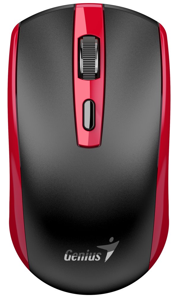 GENIUS ECO-8150 Red/ 1200 dpi/ bezdrátová/ dobíjecí/ Copilot/ 4tlačítková/ černočervená