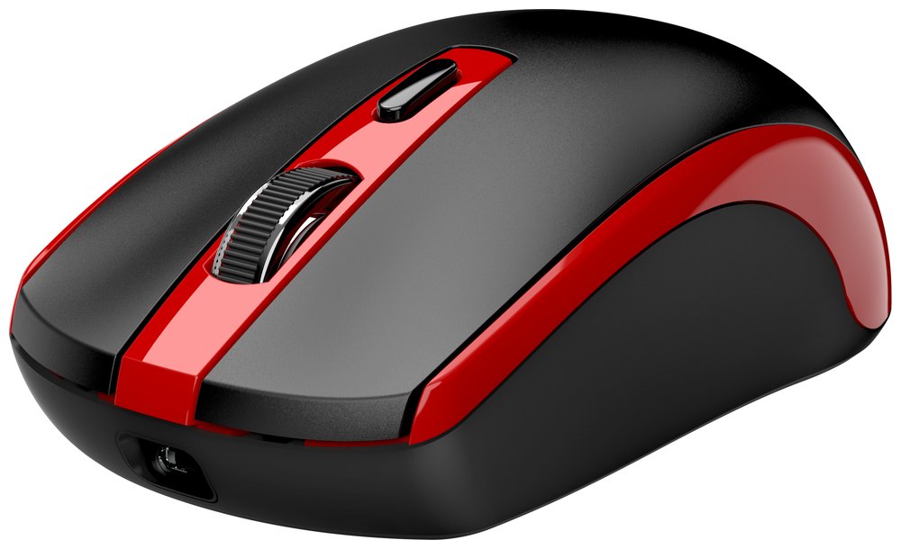 GENIUS ECO-8150 Red/ 1200 dpi/ bezdrátová/ dobíjecí/ Copilot/ 4tlačítková/ černočervená