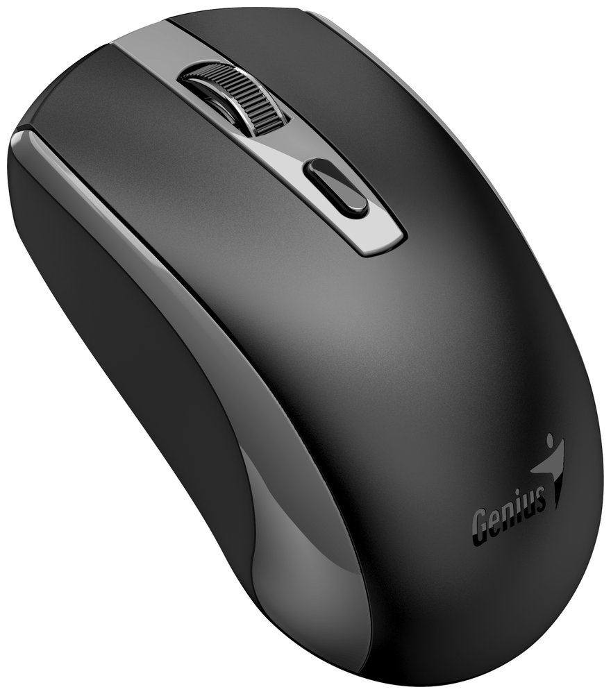 GENIUS ECO-8150 BlackGrey/ 1200 dpi/ bezdrátová/ dobíjecí/ Copilot/ 4tlačítková/ černošedá