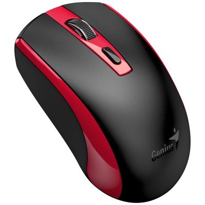 GENIUS ECO-8150 Red/ 1200 dpi/ bezdrátová/ dobíjecí/ Copilot/ 4tlačítková/ černočervená