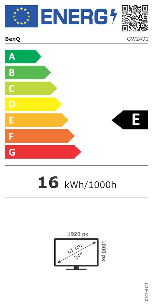 BENQ 24" LED GW2491 23,8" IPS 1920x1080, 100Hz , 250dcm, 5ms, 1300:1,  HDMI , DP , tenký rámeček
