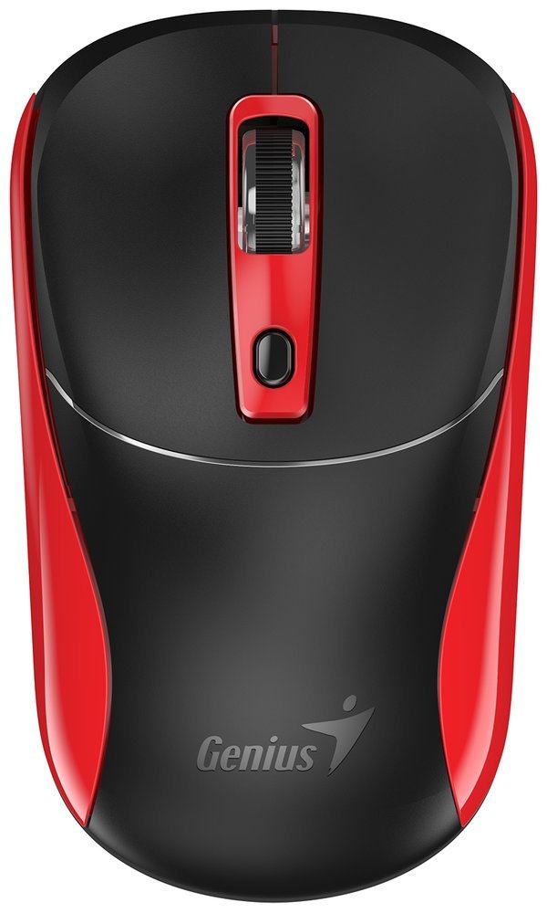 GENIUS NX-7123 BlackRed/ 1200 dpi/ bezdrátová/ Copilot/ 4tlačítková/ černočervená