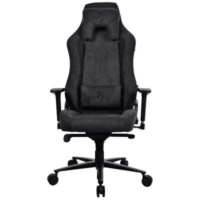 AROZZI herní židle VERNAZZA Soft Fabric Pure Black/ povrch Elastron/ černá