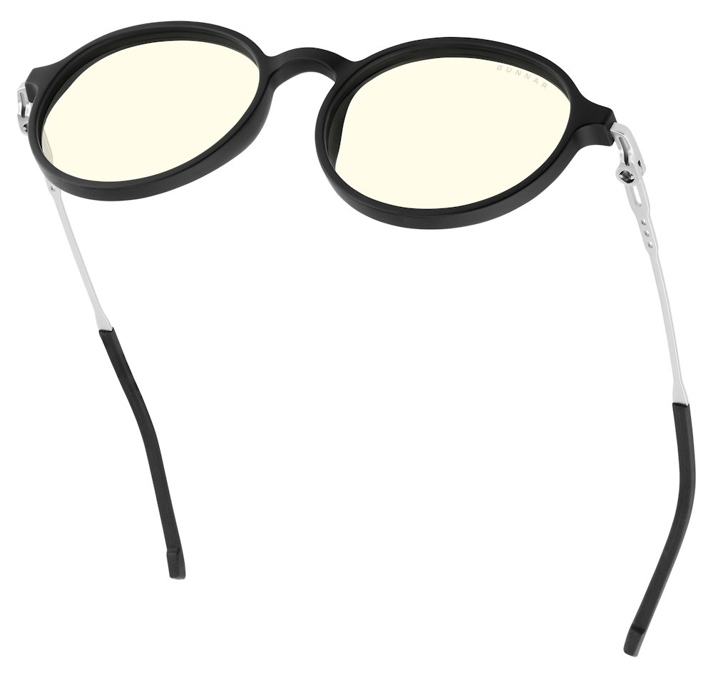 GUNNAR kancelářske/herní brýle LOOP ONYX/MERCURY  * čirá  skla  * BLF 35 *GUNNAR focus