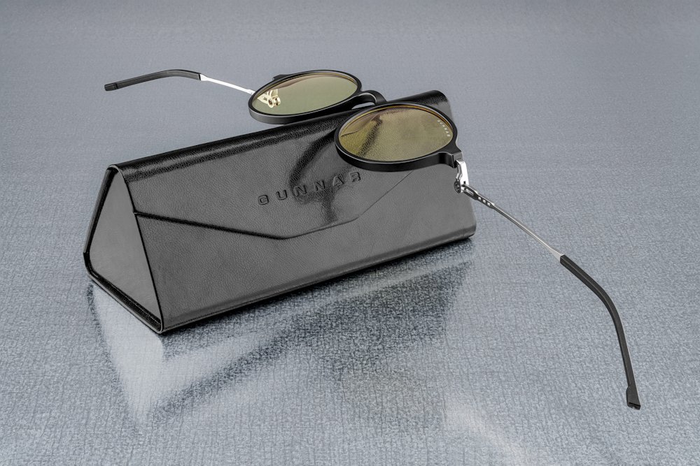 GUNNAR kancelářske/herní brýle LOOP ONYX/MERCURY  * jantarová/sluneční zatmavovací skla  * BLF 65 *GUNNAR focus