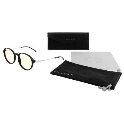 GUNNAR kancelářske/herní brýle LOOP ONYX/MERCURY  * čirá  skla  * BLF 35 *GUNNAR focus