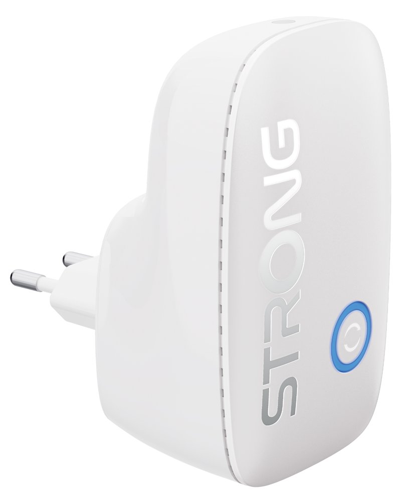STRONG Dual Band opakovač 1200/ Wi-Fi standard 802.11a/b/g/n/ac/ 1200 Mbit/s/ 1x LAN/ 1x zásuvka/ noční světlo/ bílý