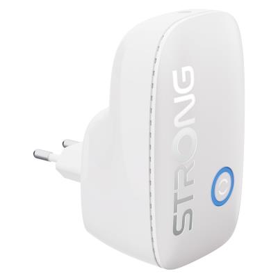 STRONG Dual Band opakovač 1200/ Wi-Fi standard 802.11a/b/g/n/ac/ 1200 Mbit/s/ 1x LAN/ 1x zásuvka/ noční světlo/ bílý