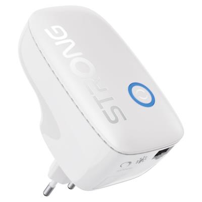 STRONG Dual Band opakovač 1200/ Wi-Fi standard 802.11a/b/g/n/ac/ 1200 Mbit/s/ 1x LAN/ 1x zásuvka/ noční světlo/ bílý