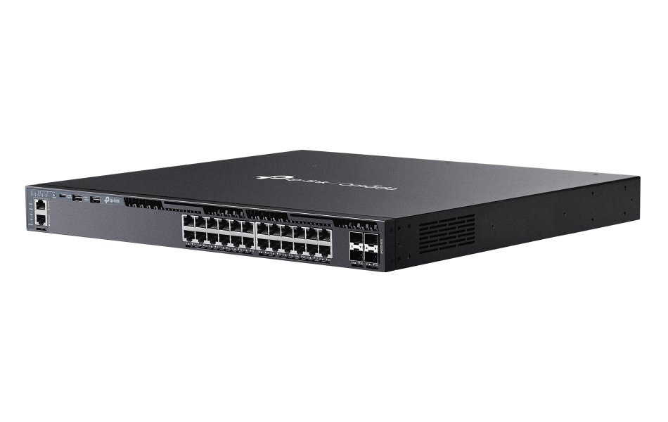 TP-Link SG6428XHP, Omada 24-Port Gigabit L3 PoE Switch, 24x GLAN PoE+, 4x 10GB SFP+, 720W PoE budget