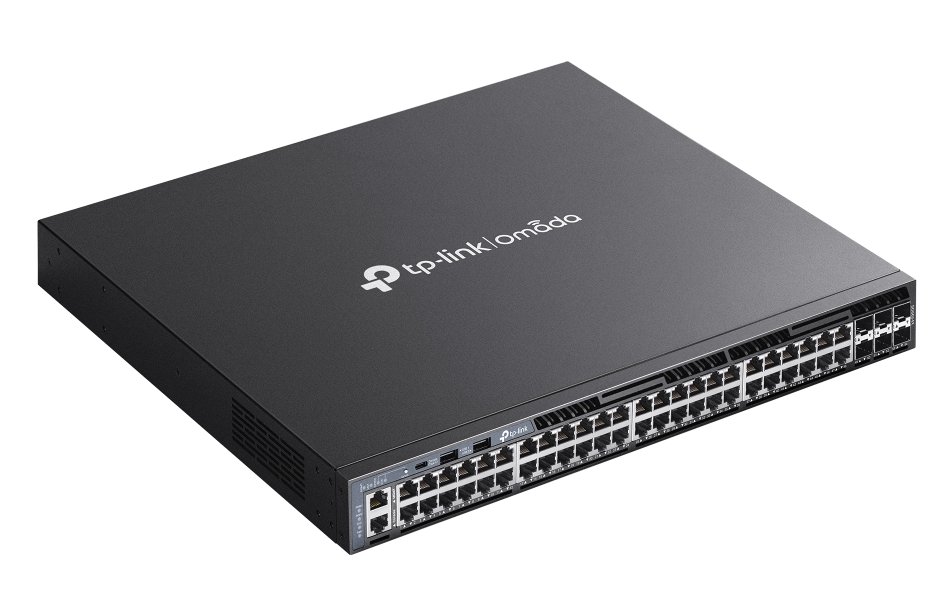 TP-Link SG6654X, Omada 48-Port Gigabit L3 Switch, 48x GLAN, 6x 10GB SFP+, 2x USB, 1U