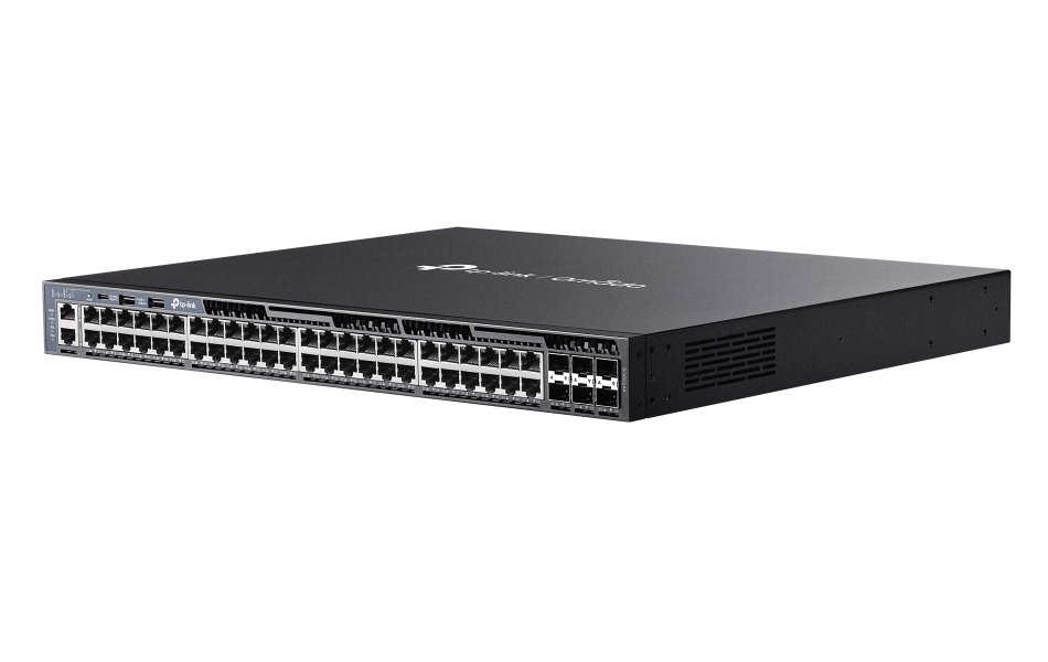 TP-Link SG6654X, Omada 48-Port Gigabit L3 Switch, 48x GLAN, 6x 10GB SFP+, 2x USB, 1U
