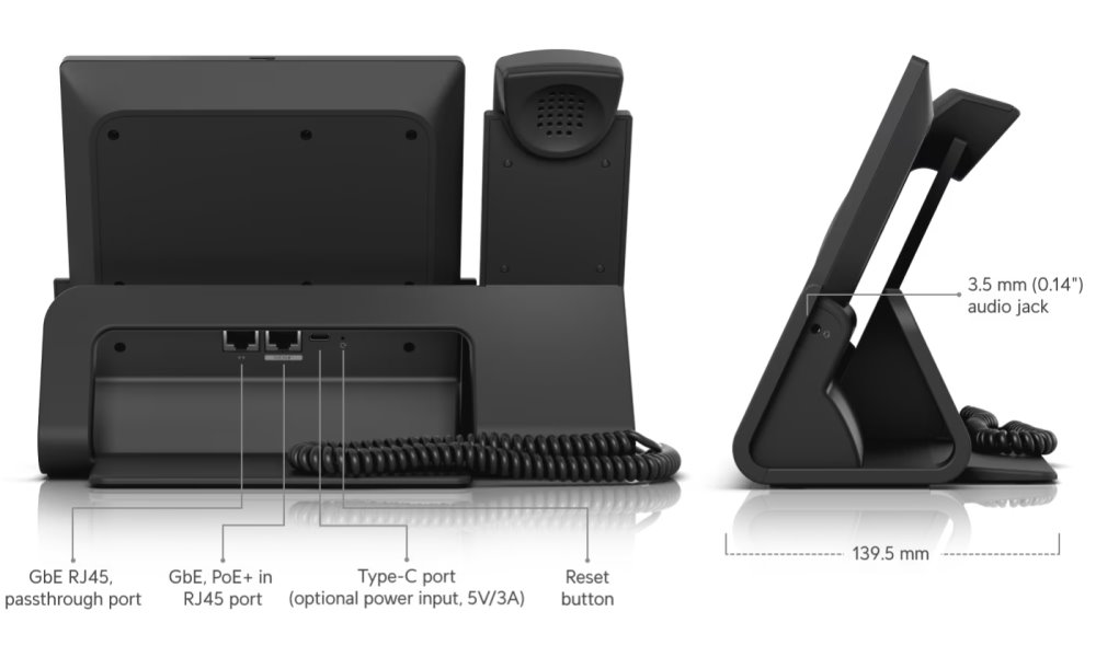 Ubiquiti UniFi Phone G3 Touch Enterprise - IP telefon, 7" dotykový displej, 5Mpx kamera, Wi-Fi, Bluetooth, PoE+