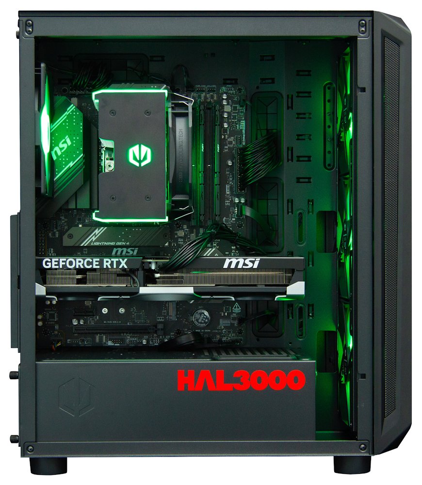 HAL3000 Alfa Gamer Pro Ti / AMD Ryzen 7 7800X3D/ 32GB DDR5/ RTX 5070 Ti/ 2TB PCIe4 SSD/ WiFi/ W11
