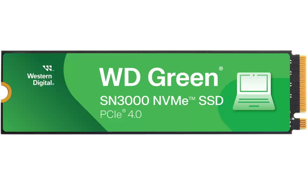 WD Green SN3000 1TB SSD / WDS100T4G0E / NVMe M.2 PCIe Gen4 / Interní / M.2 2280