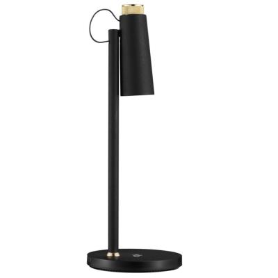 IMMAX LED stolní lampička TIT/ Qi nabíjení/ 12W/ DC12V/1A/ 100-240 VAC/ 150lm/ černá se zlatými prvky