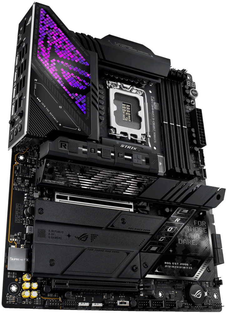 ASUS ROG STRIX Z890-E GAMING WIFI / Z890 / LGA1851 / 4x DDR5 / 7x M.2 / DP / HDMI / Wi-Fi / ATX