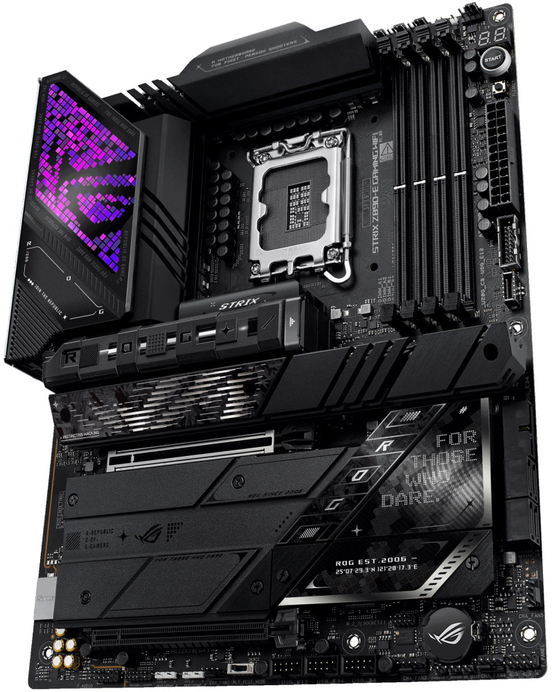 ASUS ROG STRIX Z890-E GAMING WIFI / Z890 / LGA1851 / 4x DDR5 / 7x M.2 / DP / HDMI / Wi-Fi / ATX