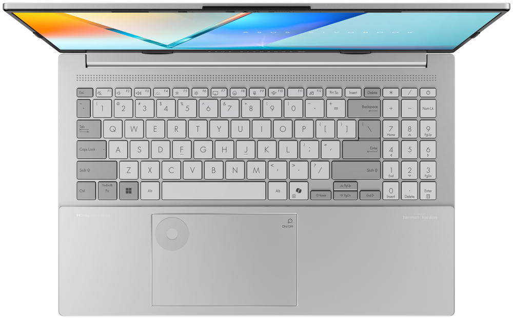 ASUS Vivobook Pro/ Core Ultra 9 285H/ 24GB/ 2 TB SSD/ RTX 4050 6GB/ 15,6"3K,120Hz,matný/ W11P/ stříbrný