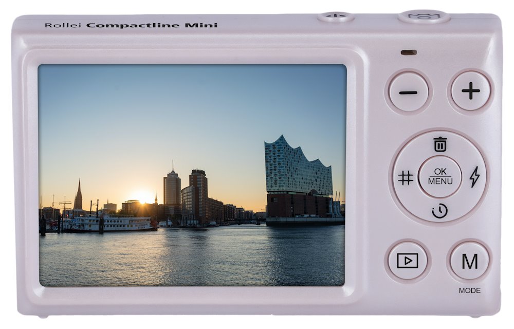 Rollei Compactline Mini/ 64 MPix/ 18x digital zoom/ 2,8 LCD/ 4K video/ Růžový