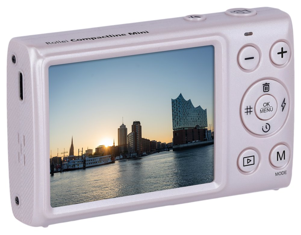 Rollei Compactline Mini/ 64 MPix/ 18x digital zoom/ 2,8 LCD/ 4K video/ Růžový