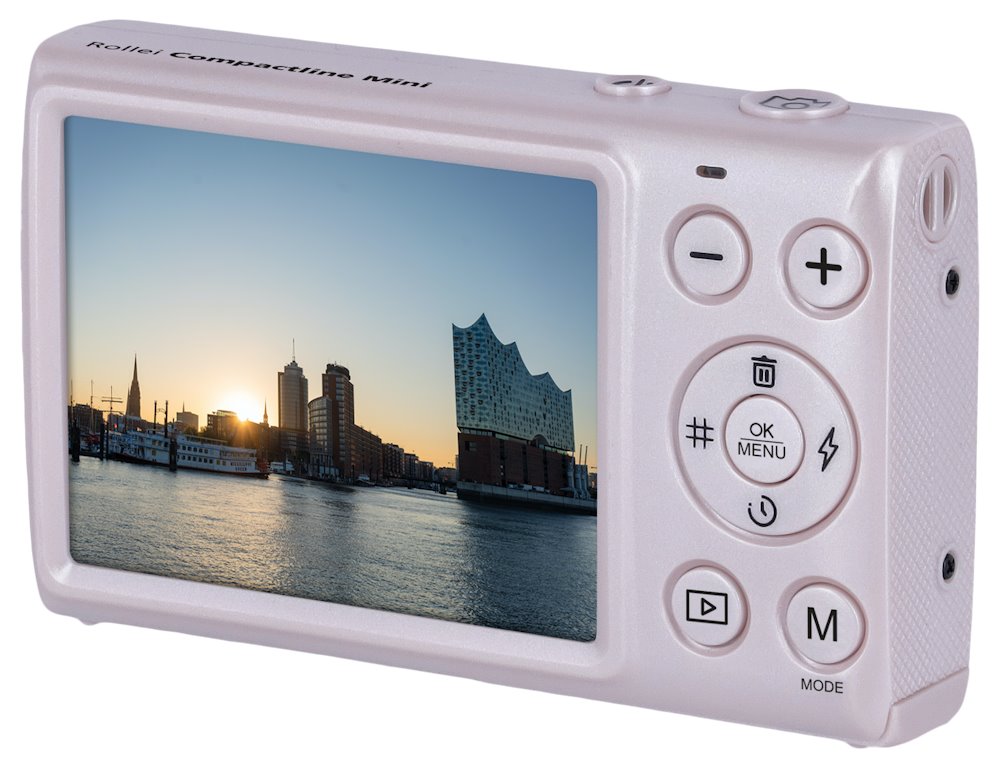Rollei Compactline Mini/ 64 MPix/ 18x digital zoom/ 2,8 LCD/ 4K video/ Růžový