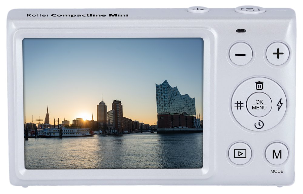 Rollei Compactline Mini/ 64 MPix/ 18x digital zoom/ 2,8 LCD/ 4K video/ Bílý