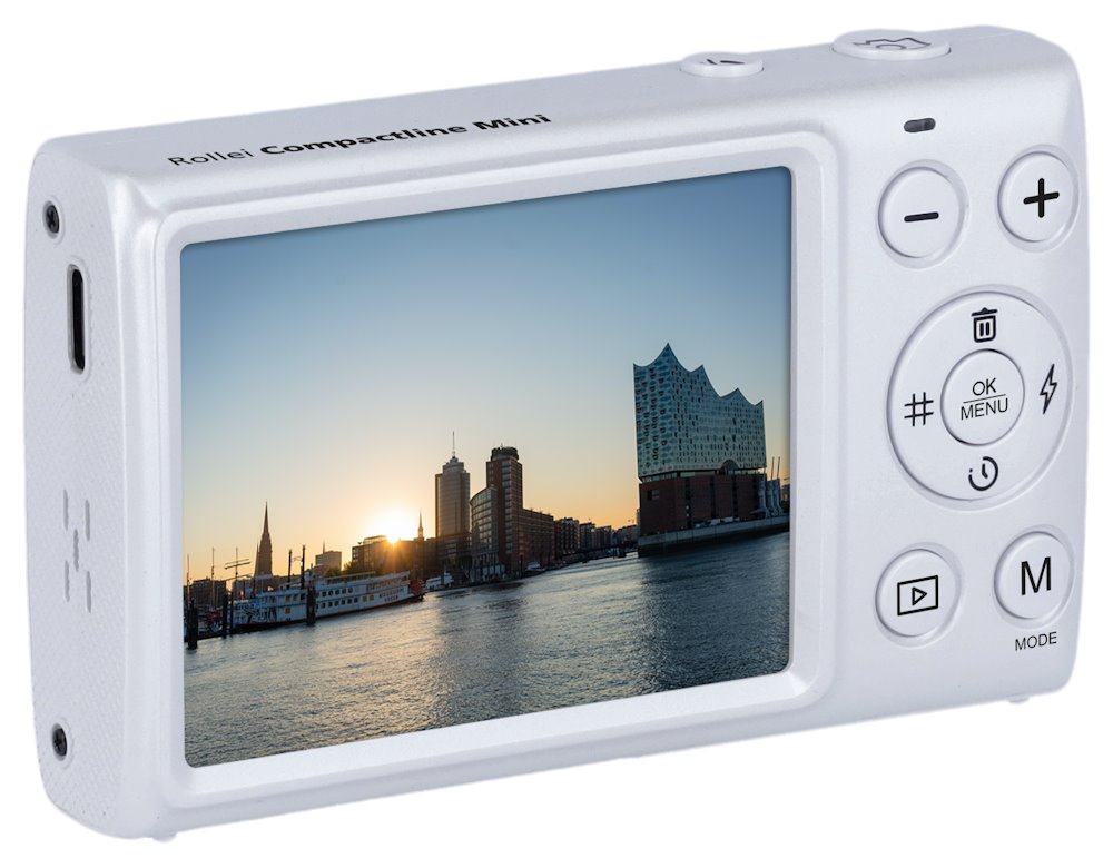 Rollei Compactline Mini/ 64 MPix/ 18x digital zoom/ 2,8 LCD/ 4K video/ Bílý