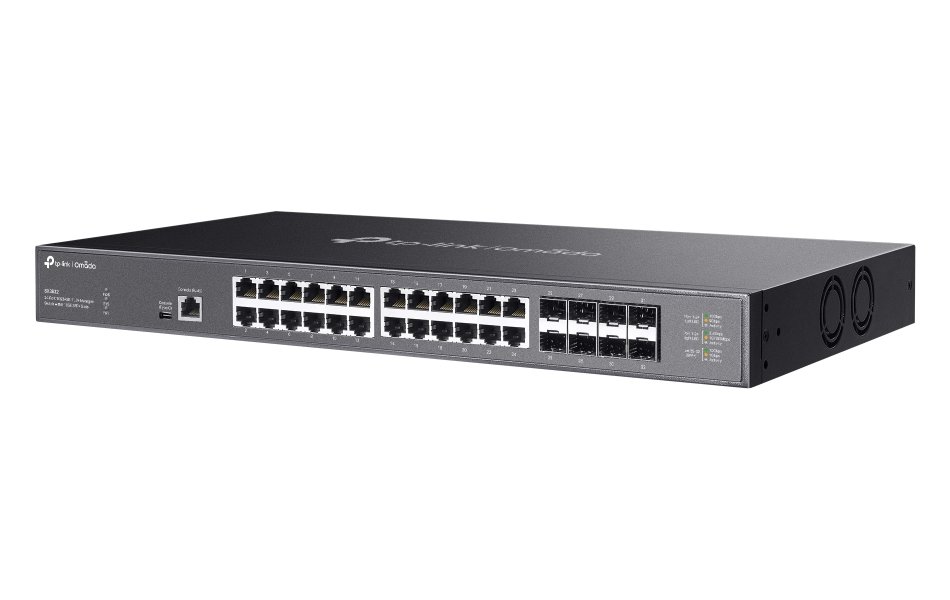 TP-Link SX3832, Omada 24-Port 10GB L2+ Managed Switch, 24× 10GB LAN, 8x 10GB SFP+
