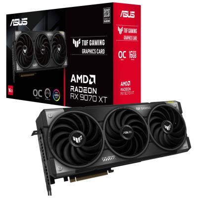 ASUS TUF Radeon RX 9070 XT O16G GAMING / 16GB GDDR6 / PCI-E / 3x DP / 1x HDMI