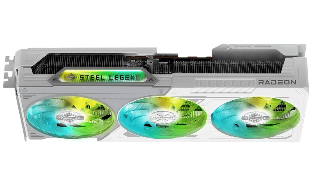 ASROCK AMD Radeon RX 9070 Steel Legend 16GB OC / 16GB GDDR6 / PCI-E / HDMI / 3x DP / Bílá