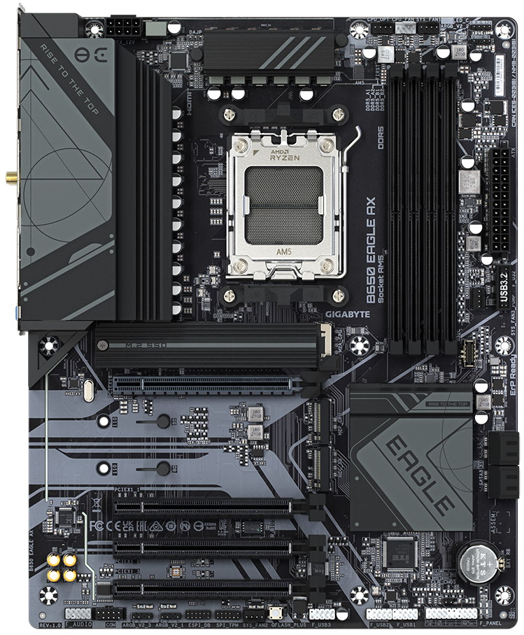 GIGABYTE B650 EAGLE AX / AMD B650 / AM5 / 4x DDR5 / ATX