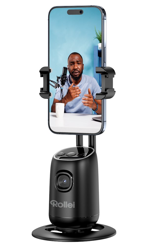 Rollei Stativ Easy Creator Desktop/ 23158/ AI Tracking: Inteligentní rozpoznávání obličeje