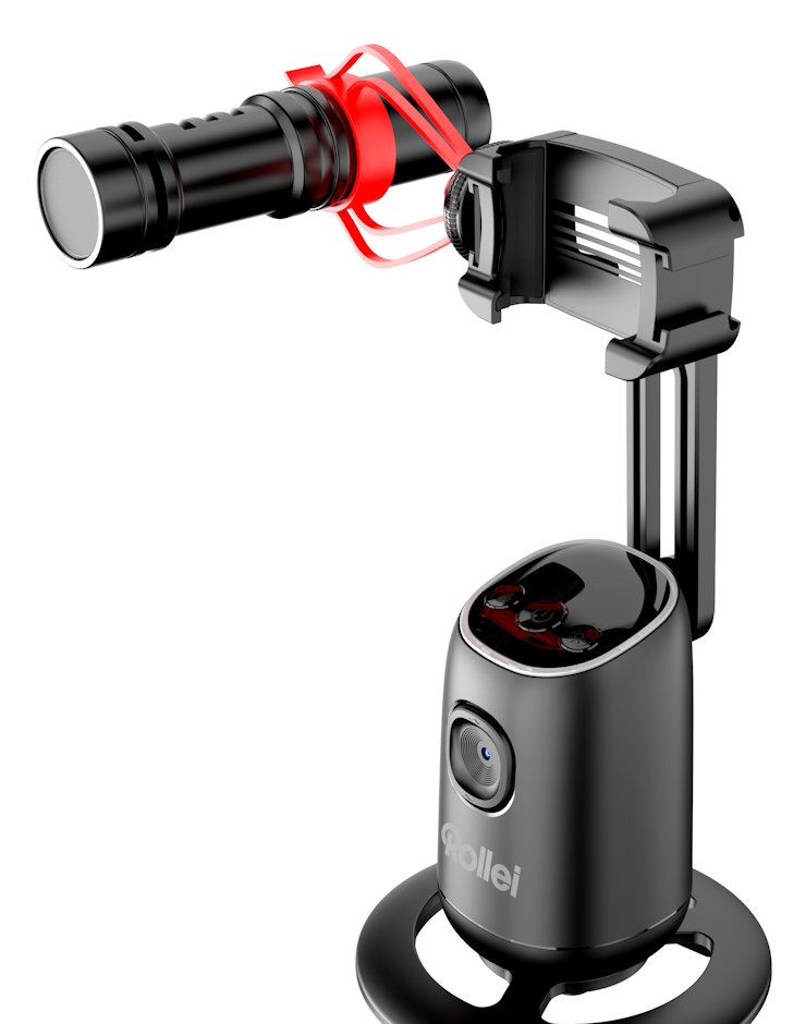 Rollei Stativ Easy Creator Desktop/ 23158/ AI Tracking: Inteligentní rozpoznávání obličeje