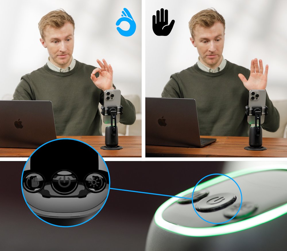 Rollei Stativ Easy Creator Desktop/ 23158/ AI Tracking: Inteligentní rozpoznávání obličeje