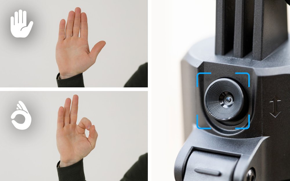 Rollei Stativ Easy Creator Quadpod/ 23152/ AI Tracking: Inteligentní rozpoznávání obličeje