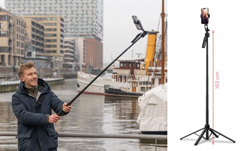 Rollei Stativ Easy Creator Quadpod/ 23152/ AI Tracking: Inteligentní rozpoznávání obličeje