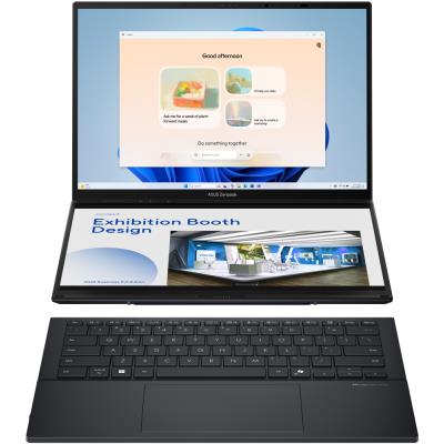 ASUS Zenbook Duo/ Core Ultra 9 285H/ 32GB/ 2 TB SSD/ Intel Arc/ 14"WQXGA+,120Hz,touch,OLED/ W11P/ šedý