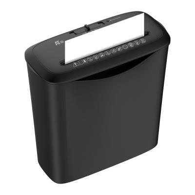 AT skartovač AT-6S/ řez 6 mm/ pracovní šíře 220 mm/ kapacita 10 listů/ objem koše 13 l/ stupeň utajení P1/ černý