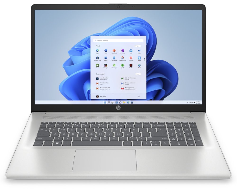 HP 17-cn3006nc/ i7-1355U/ 16GB DDR4/ 512GB SSD/ Intel Iris Xe/ 17,3"FHD,matný/ W11H/ stříbrný