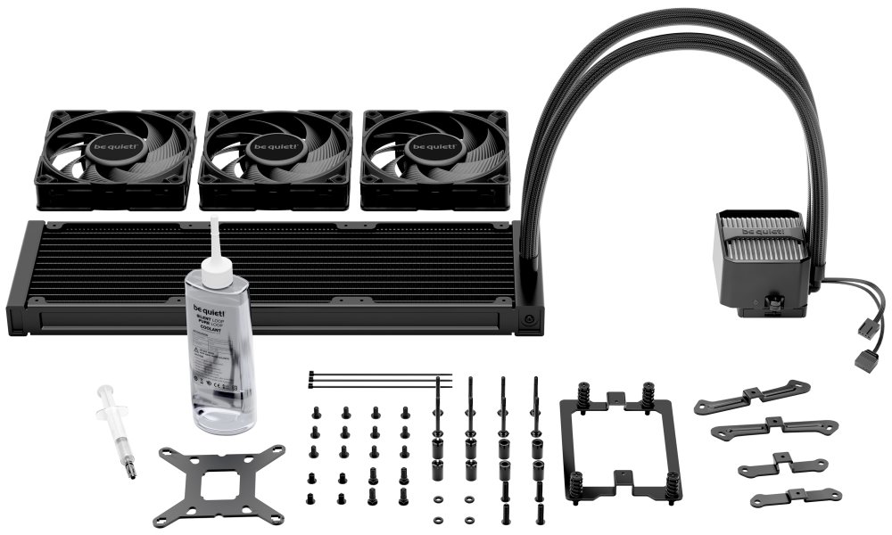 Be quiet! vodní chladič CPU Silent Loop 3 ARGB 360mm / 3x120mm PWM fan / Intel i AMD / černý