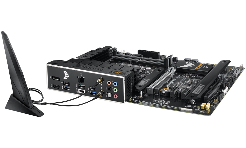 ASUS TUF GAMING B760-PLUS WIFI / Intel B760 / LGA1700 / 4x DDR5 / 3x M.2 / DP / HDMI / 1x USB-C / Wi-Fi / ATX