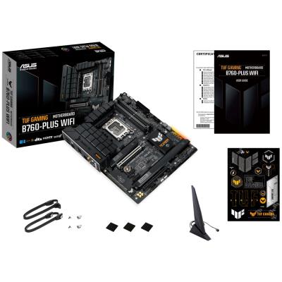 ASUS TUF GAMING B760-PLUS WIFI / Intel B760 / LGA1700 / 4x DDR5 / 3x M.2 / DP / HDMI / 1x USB-C / Wi-Fi / ATX
