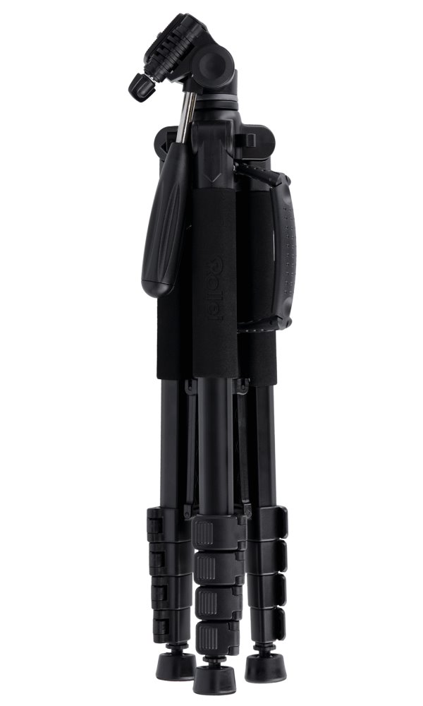 Rollei Stativ Compact Traveler Star S4 / Zátěž 5kg/ Vytažený 160cm/ Černý