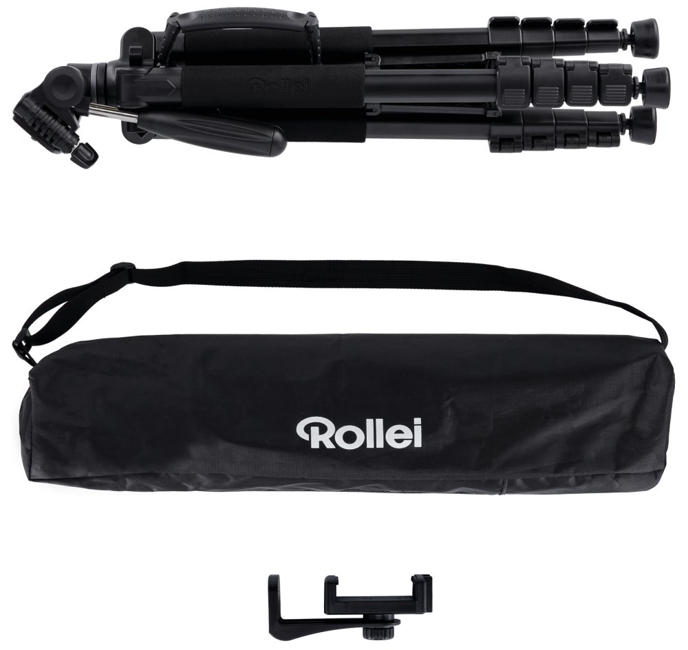 Rollei Stativ Compact Traveler Star S4 / Zátěž 5kg/ Vytažený 160cm/ Černý