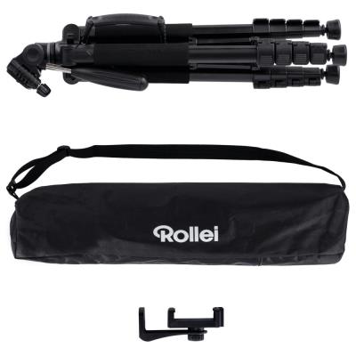 Rollei Stativ Compact Traveler Star S4 / Zátěž 5kg/ Vytažený 160cm/ Černý
