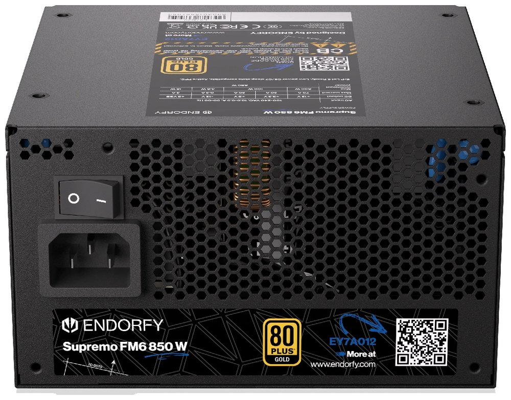 Endorfy zdroj Supremo FM6 Gold 850W / ATX3.1 / 120mm / modulární / 80 Plus Gold